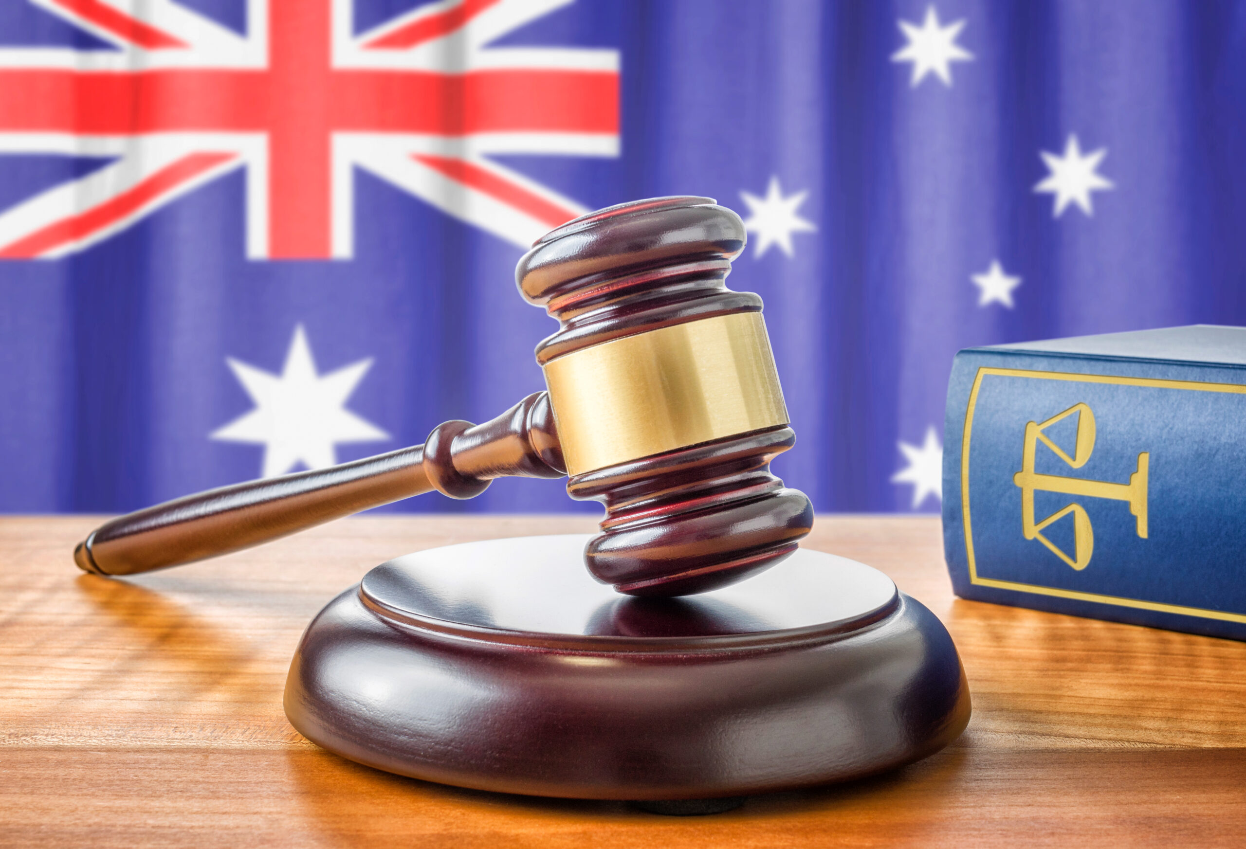 A Gavel And A Law Book Australia